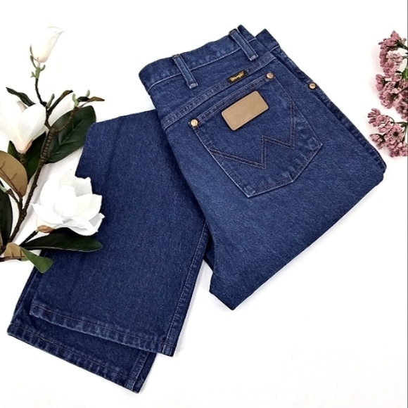 Wrangler Other - VINTAGE WRANGLER High Rise Dark Wash Western Style Blue Jeans 31 x 29